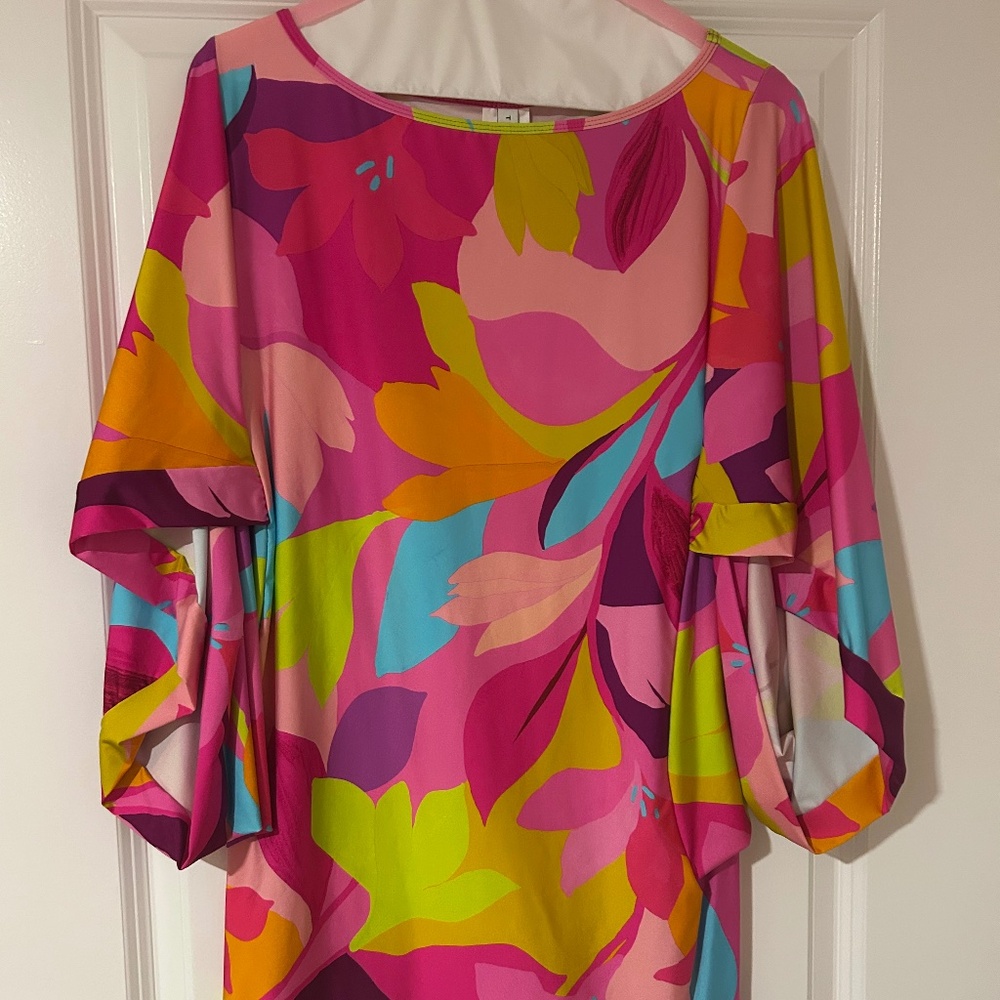 Colorful bathing suit cover up dress